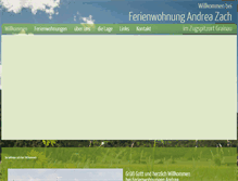 Tablet Screenshot of fewo-zach.de